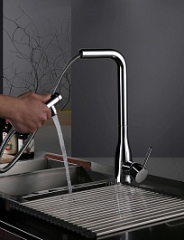 Timo Смеситель для кухни Saona 2326/00FL с выдвижной лейкой – фотография-3